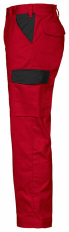 Projob 2518 broek zonder kniezakken Rood