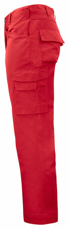Projob 2530 broek zonder kniezakken Rood