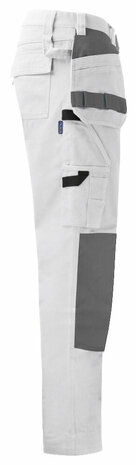 Projob 5530 broek met knie- en spijkerzakken katoen  Wit