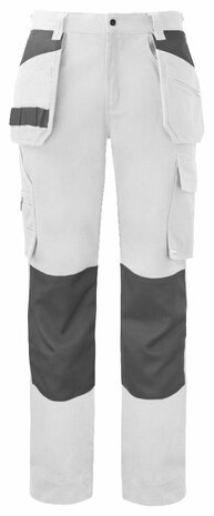 Projob 5530 broek met knie- en spijkerzakken katoen  Wit