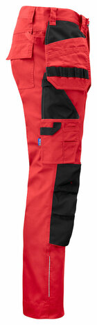 Projob 5531 broek met knie- en spijkerzakken Rood