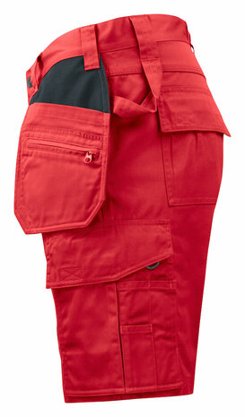 Projob 5535 short met spijkerzakken Rood