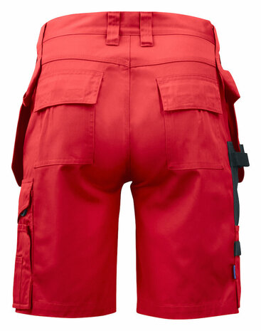 Projob 5535 short met spijkerzakken Rood