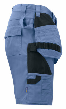 Projob 5535 short met spijkerzakken Hemelsblauw