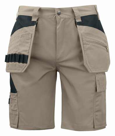 Projob 5535 short met spijkerzakken Kaki