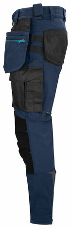 Projob 5550 stretchbroek met knie- en spijkerzakken Marine