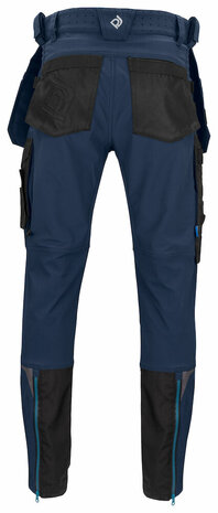 Projob 5550 stretchbroek met knie- en spijkerzakken Marine
