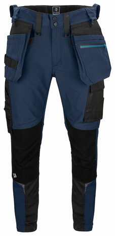 Projob 5550 stretchbroek met knie- en spijkerzakken Marine