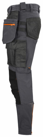 Projob 5550 stretchbroek met knie- en spijkerzakken Grijs
