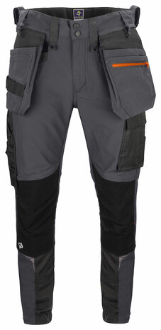 Projob 5550 stretchbroek met knie- en spijkerzakken Grijs