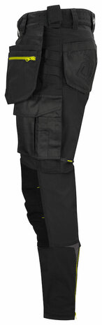 Projob 5550 stretchbroek met knie- en spijkerzakken Zwart