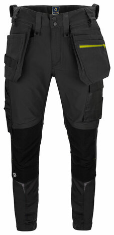 Projob 5550 stretchbroek met knie- en spijkerzakken Zwart