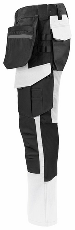 Projob 5551 stretchbroek met knie- en spijkerzakken Wit