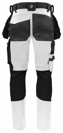 Projob 5551 stretchbroek met knie- en spijkerzakken Wit
