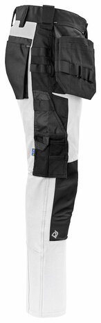 Projob 5551 stretchbroek met knie- en spijkerzakken Wit
