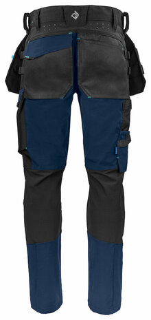 Projob 5551 stretchbroek met knie- en spijkerzakken Marine