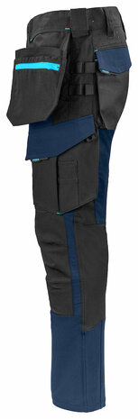Projob 5551 stretchbroek met knie- en spijkerzakken Marine