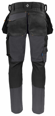 Projob 5551 stretchbroek met knie- en spijkerzakken Grijs