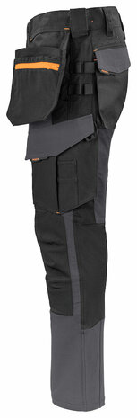 Projob 5551 stretchbroek met knie- en spijkerzakken Grijs