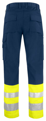 Projob 6533 signalisatiebroek Geel/Marine