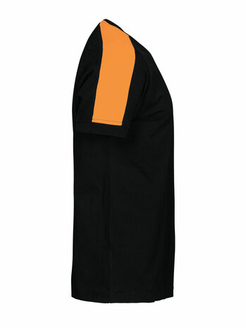 Projob 2019 T-shirt met fluo inzetstukken Zwart/Oranje