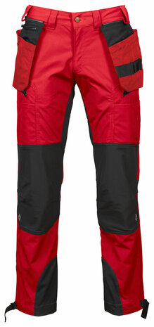 Projob 3520 stretchbroek met afneembare spijkerzakken Rood