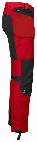 Projob 3520 stretchbroek met afneembare spijkerzakken Rood