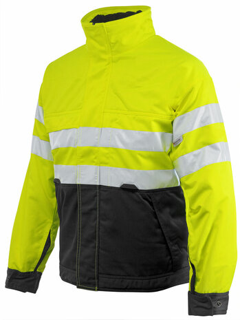 Projob 6407 signalisatie servicevest gevoerd Geel/Zwart