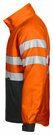 Projob 6407 signalisatie servicevest gevoerd Oranje/Zwart