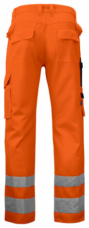 Projob 6532 signalisatiebroek met kniezakken Oranje/Zwart