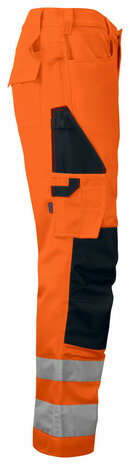 Projob 6532 signalisatiebroek met kniezakken Oranje/Zwart