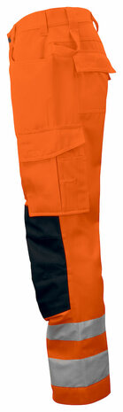 Projob 6532 signalisatiebroek met kniezakken Oranje/Zwart