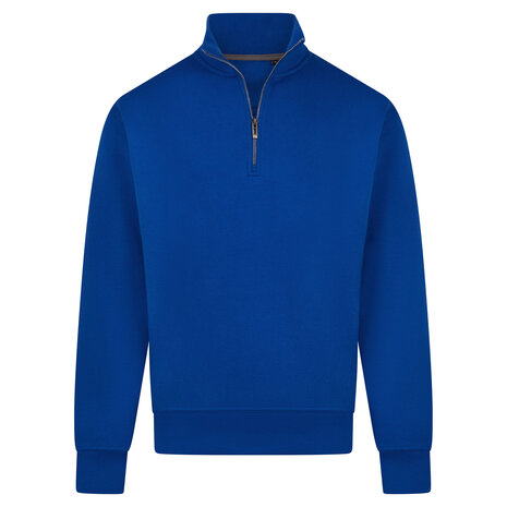 B2B Zipneck Band Sweater Mason Royal Blue