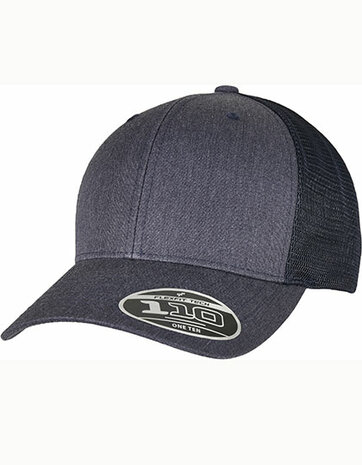 Flexfit 110 Flexfit Melange Trucker Cap Heather Navy