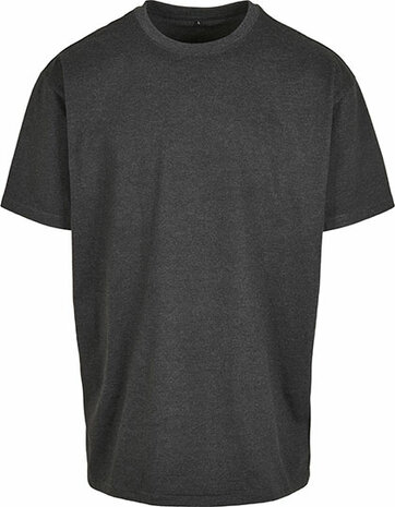 Build Your Brand Heavy Oversize Tee Charcoal (Heather)