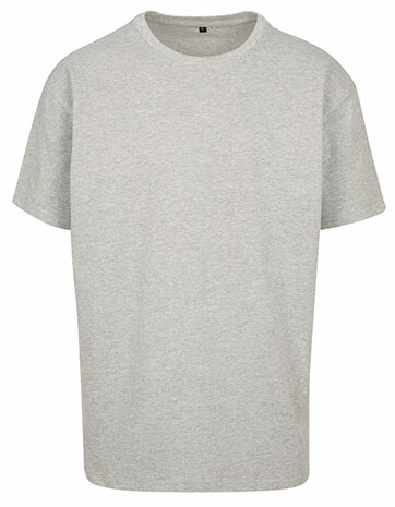 Build Your Brand Heavy Oversize Tee Grey (Heather)