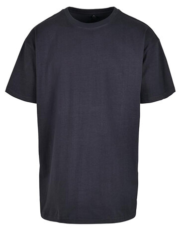 Build Your Brand Heavy Oversize Tee Navy