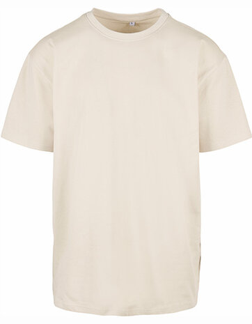 Build Your Brand Heavy Oversize Tee Sand 