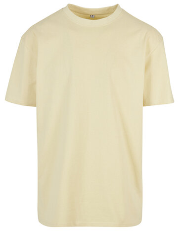 Build Your Brand Heavy Oversize Tee Soft Yellow