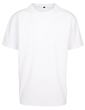 Build Your Brand Heavy Oversize Tee White
