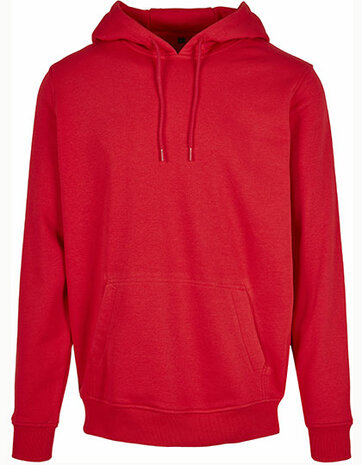 Build Your Brand Heavy Hoody City Red