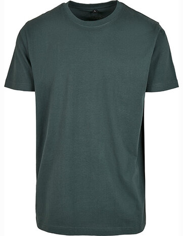 Build Your Brand T-Shirt Round Neck Bottle Green