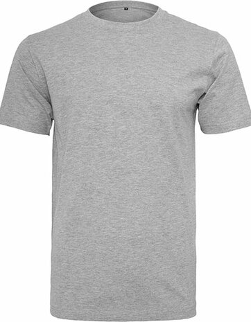 Build Your Brand T-Shirt Round Neck Heather Grey