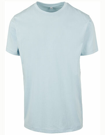 Build Your Brand T-Shirt Round Neck Ocean Blue