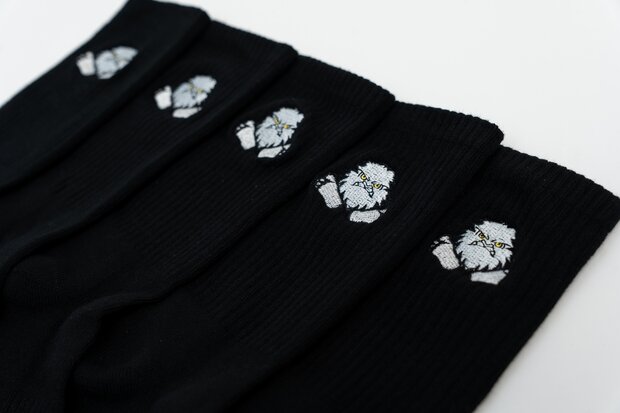 Yeren bamboesokken 5-pack Zwart