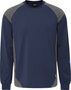 Fristads Heavy T-shirt lange mouw 7071 Marineblauw/grijs 