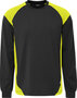 Fristads Heavy T-shirt lange mouw 7071 Zwart/hi-vis geel 