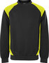 Fristads Sweater 7148 Zwart/hi-vis geel