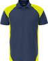 Fristads Heavy poloshirt 7047 Marineblauw/hi-vis geel 