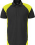 Fristads Heavy poloshirt 7047 Zwart/hi-vis geel 